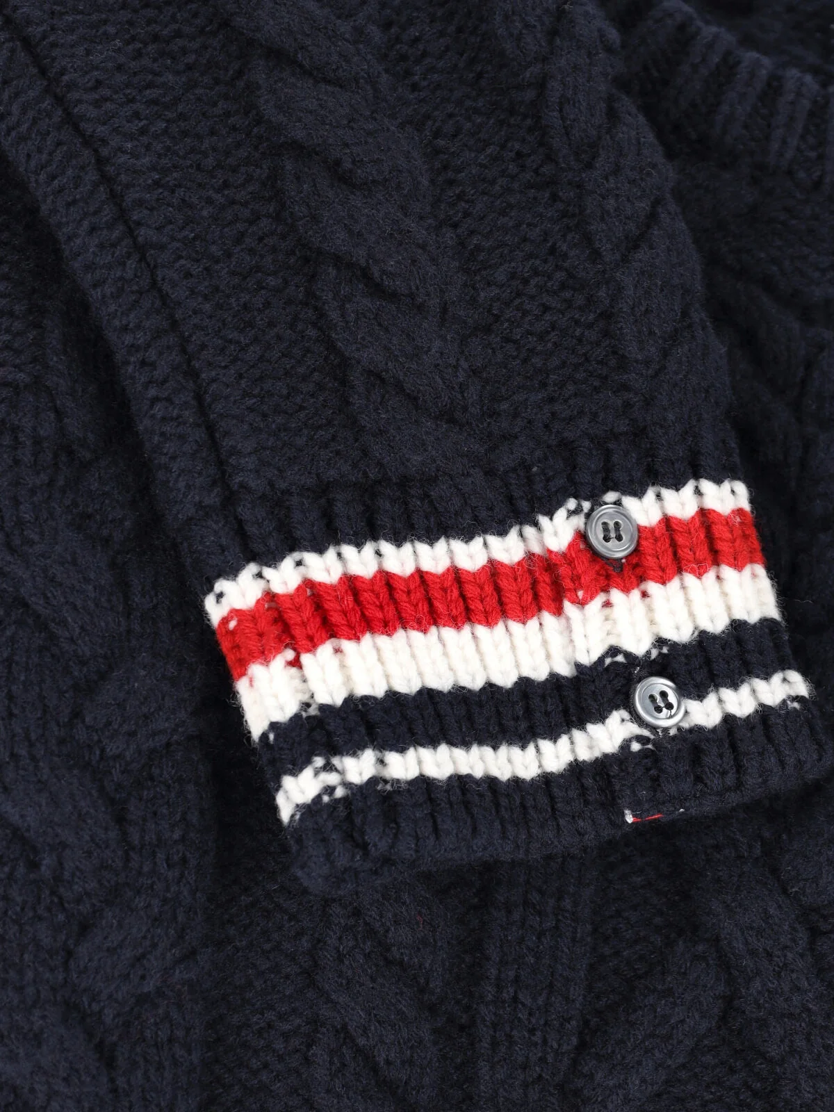 Thom Browne Men’s Virgin Wool Sweater with Stretch Blend - Image 3