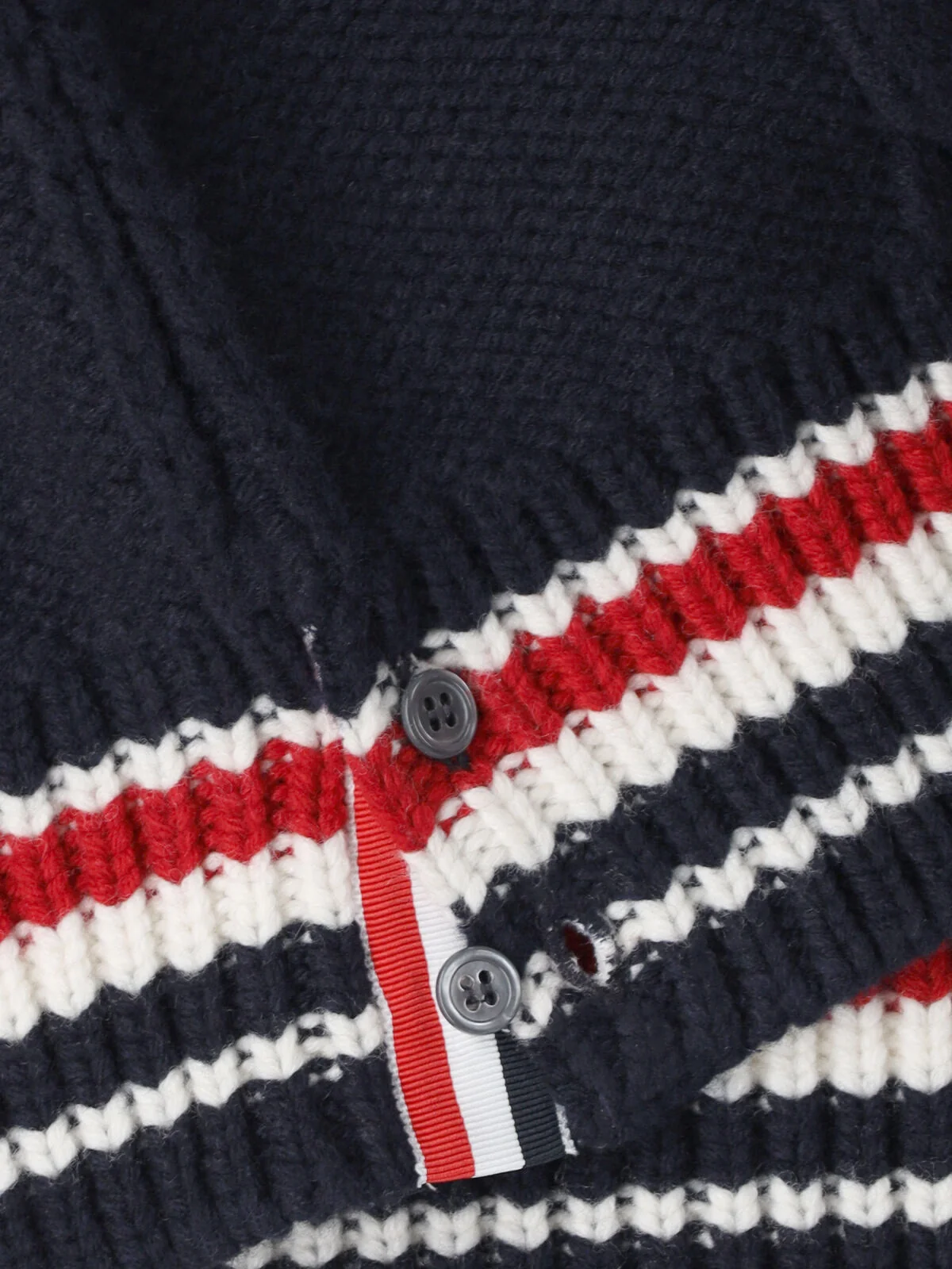 Thom Browne Men’s Virgin Wool Sweater with Stretch Blend - Image 5