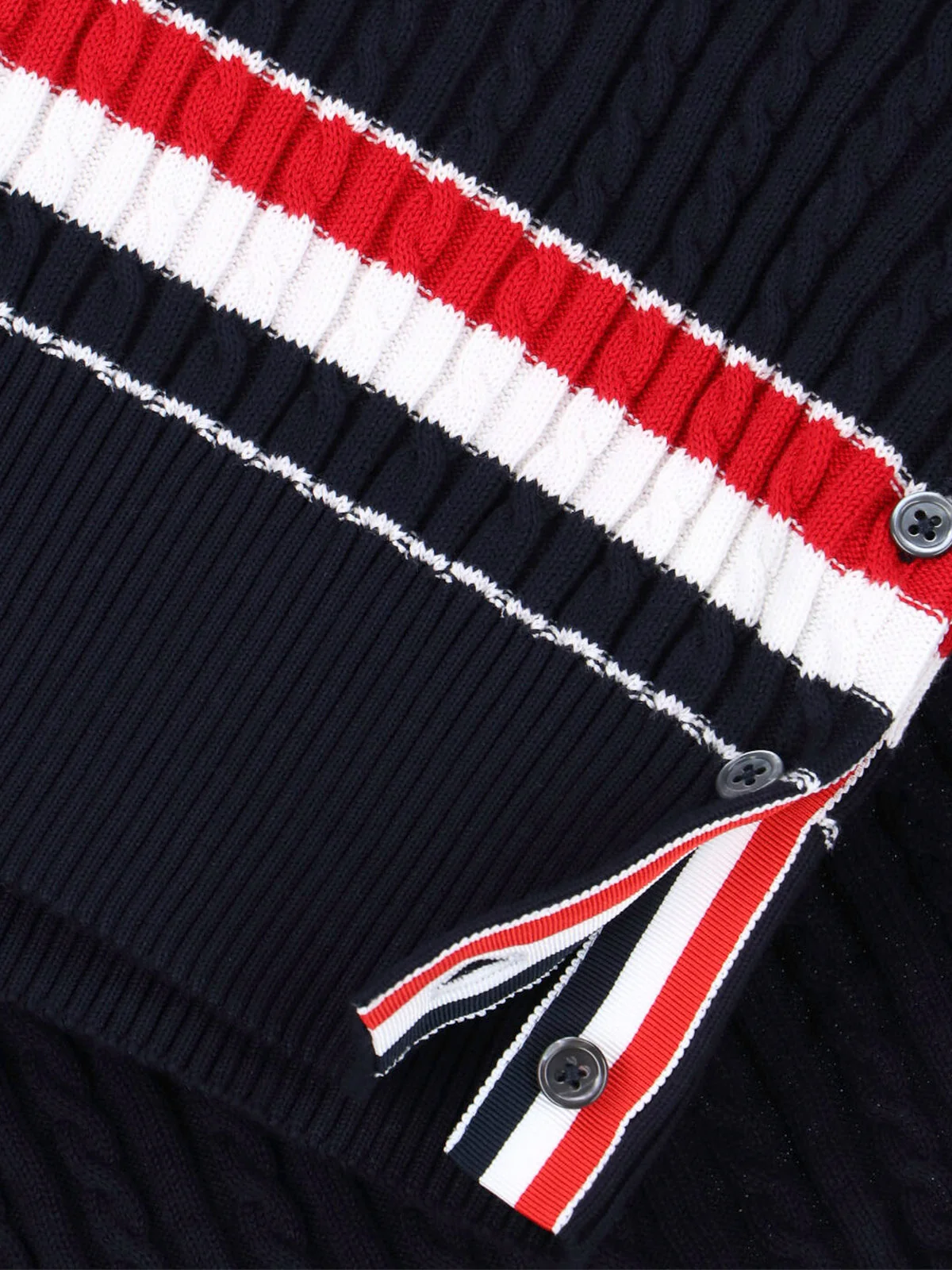 Thom Browne Men's 100% Cotton Crewneck Sweater - Image 5