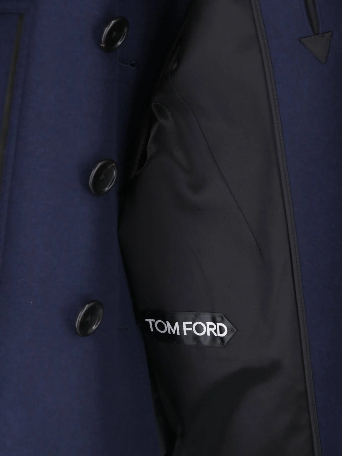 Tom Ford Men’s Tailored Wool Jacket with Calf Leather Details - Image 5