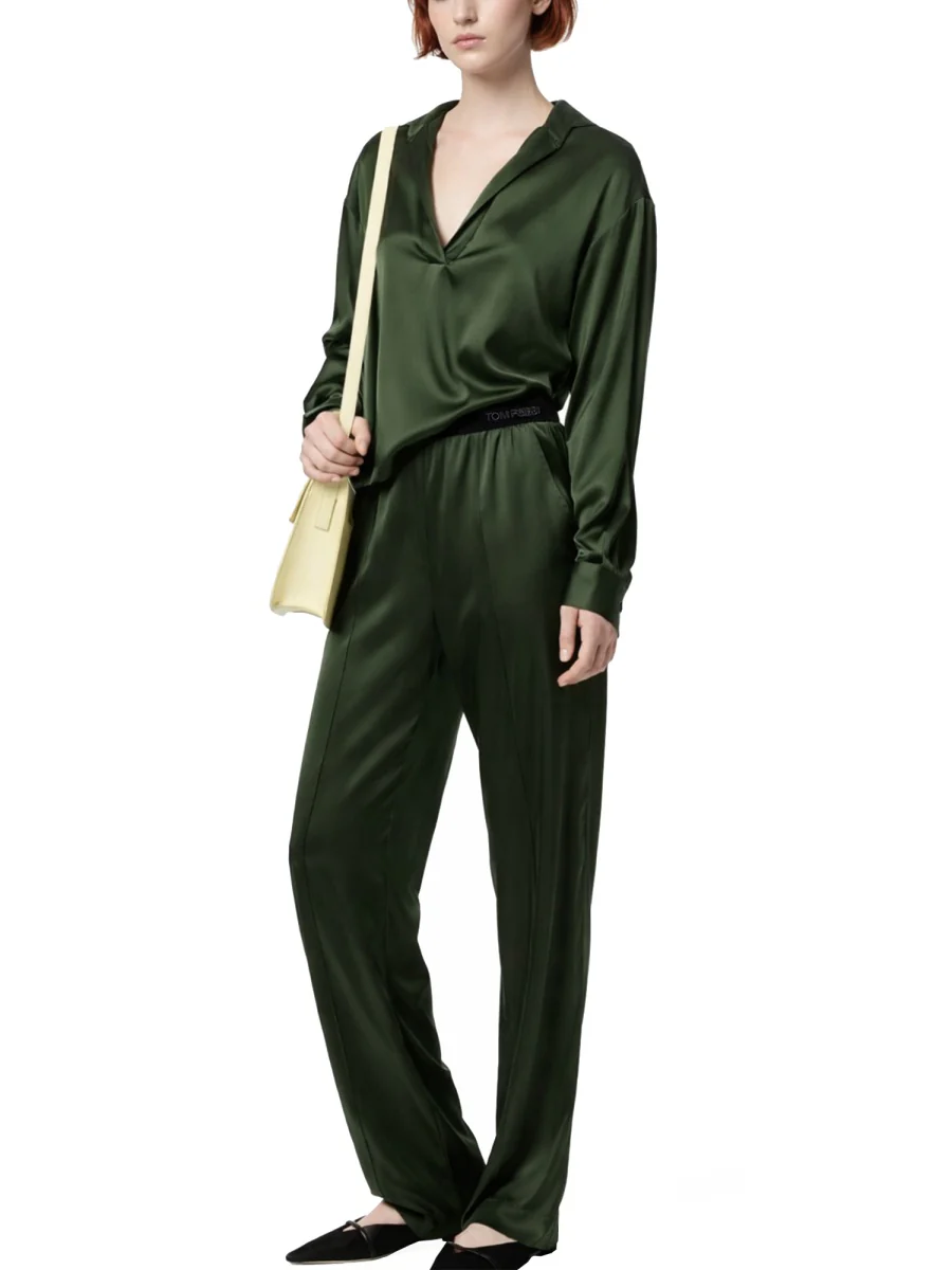 TOM FORD Stretch Silk Satin PJ Pants - Image 2