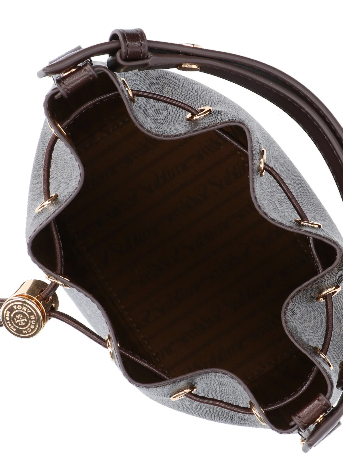 Tory Burch Leather-Trim Cotton Tote Bag - Image 4