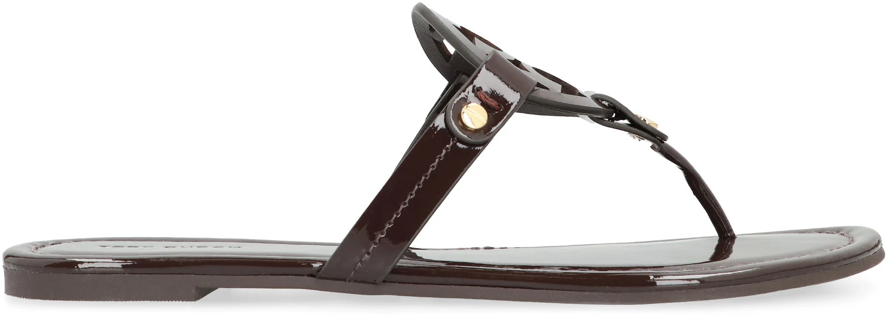 Tory Burch Miller Leather Flip-Flops with Rounded Point - Image 2
