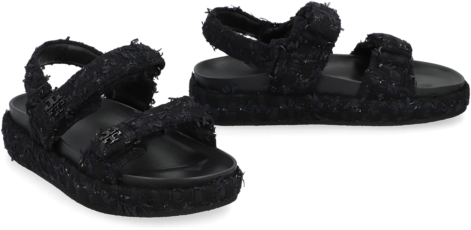 Tory Burch Structured Tweed Lace Kira Sports Sandals - Image 3
