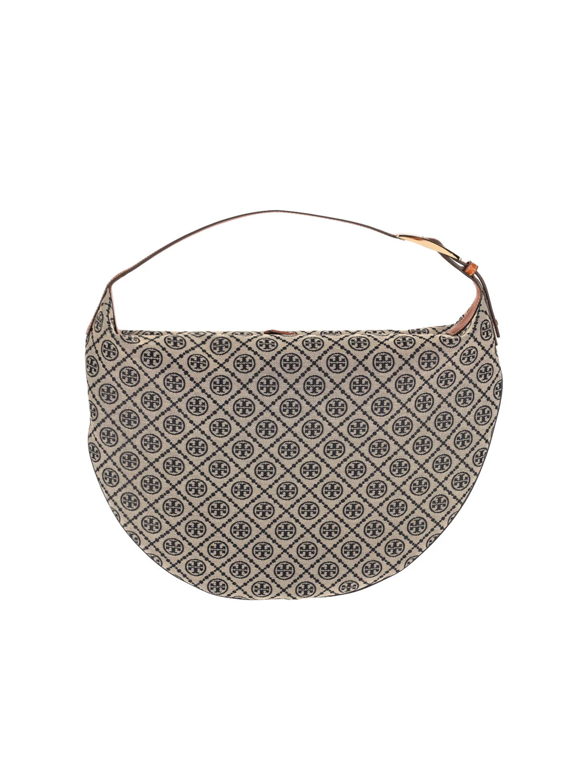 Tory Burch Textured Fabric Crossbody Bag with Leather Trim - Image 3