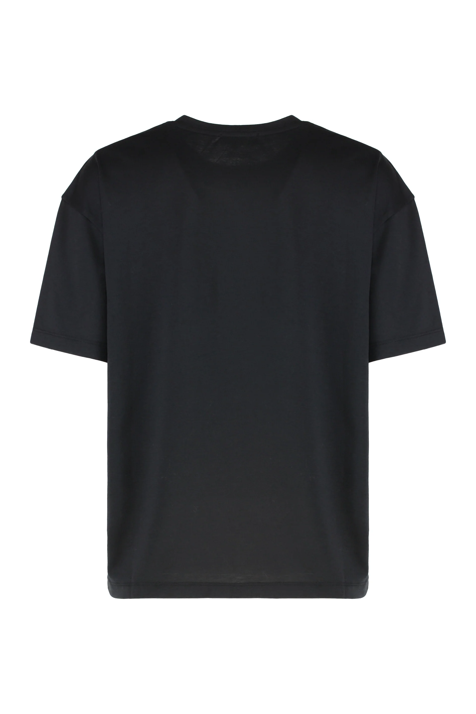 Totême Cotton-Blend T-Shirt with Ribbed Crew Neck - Image 2
