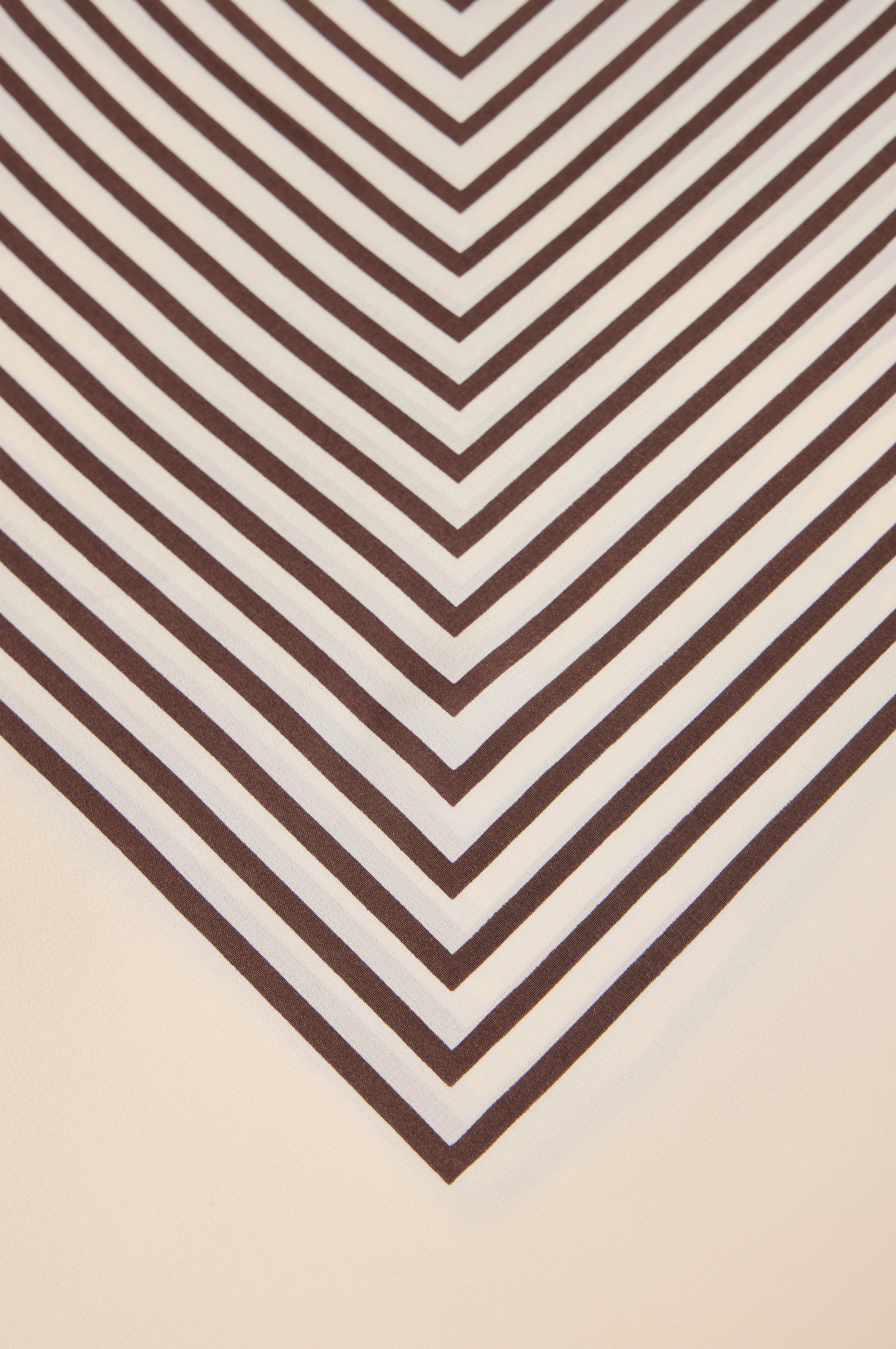 Totême Silk Scarf with Geometric Diagonal Stripe Pattern, 80cm x 80cm - Image 3