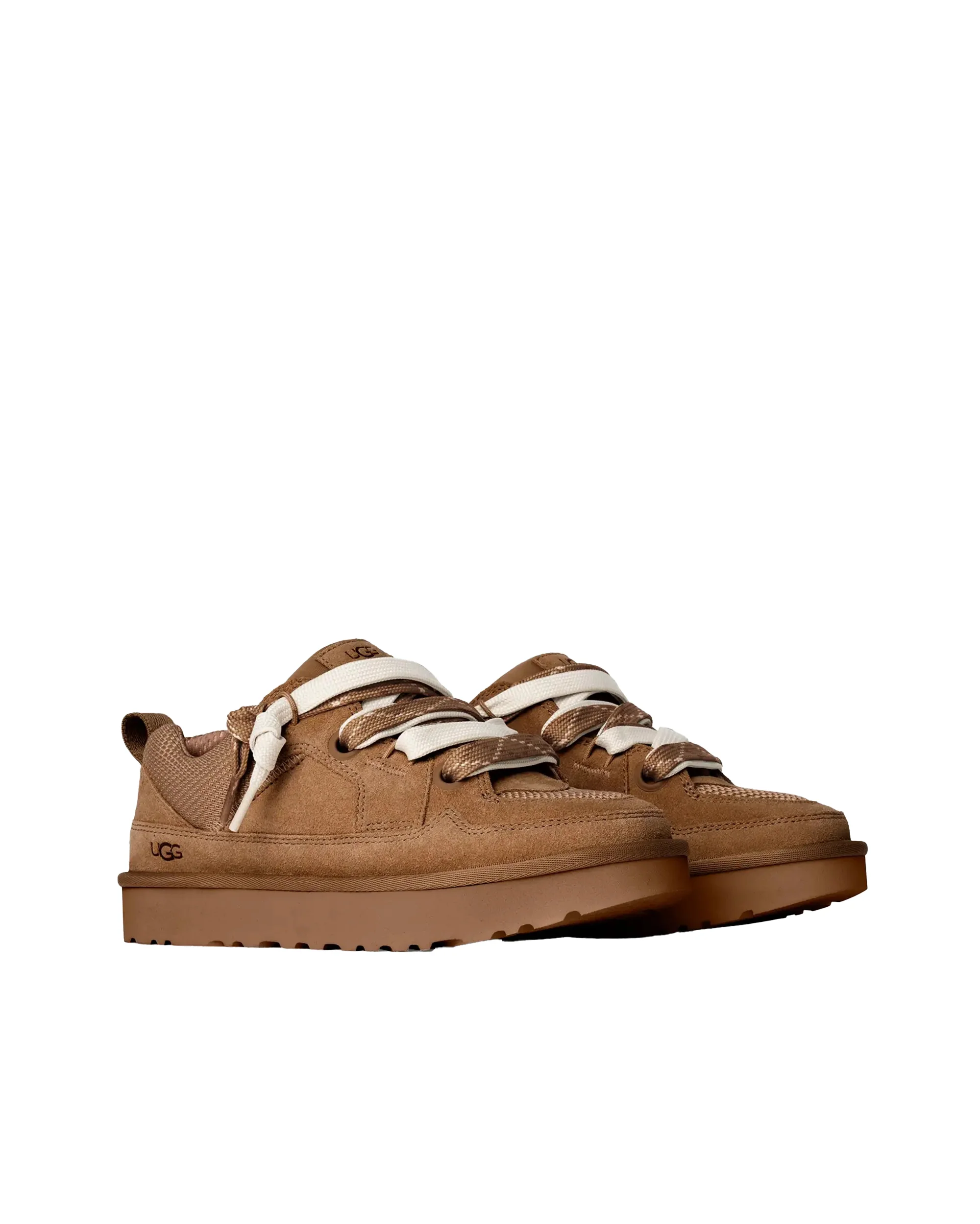 Ugg Essential Leather Lace-Up Sneakers for Women - Image 2