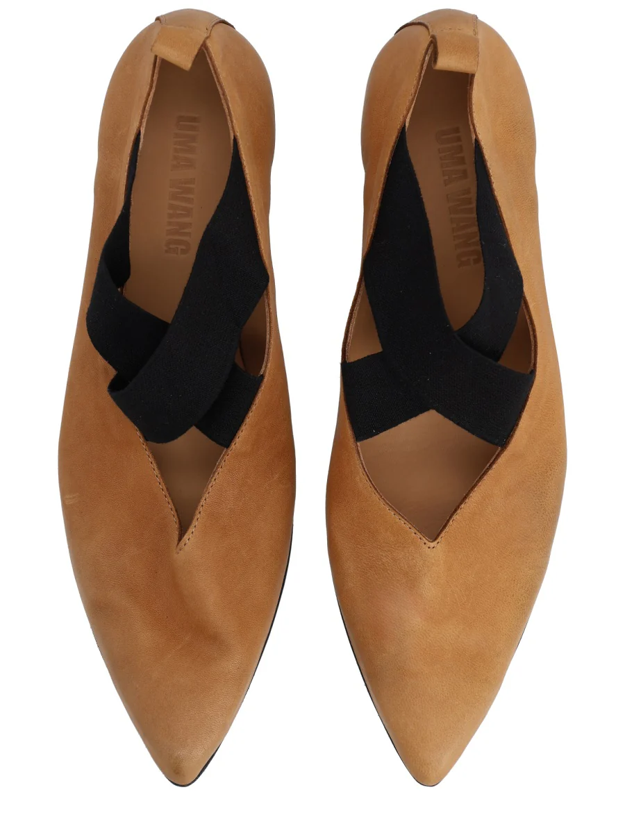 UMA WANG Crossover-strap Ballet Flats - Image 6
