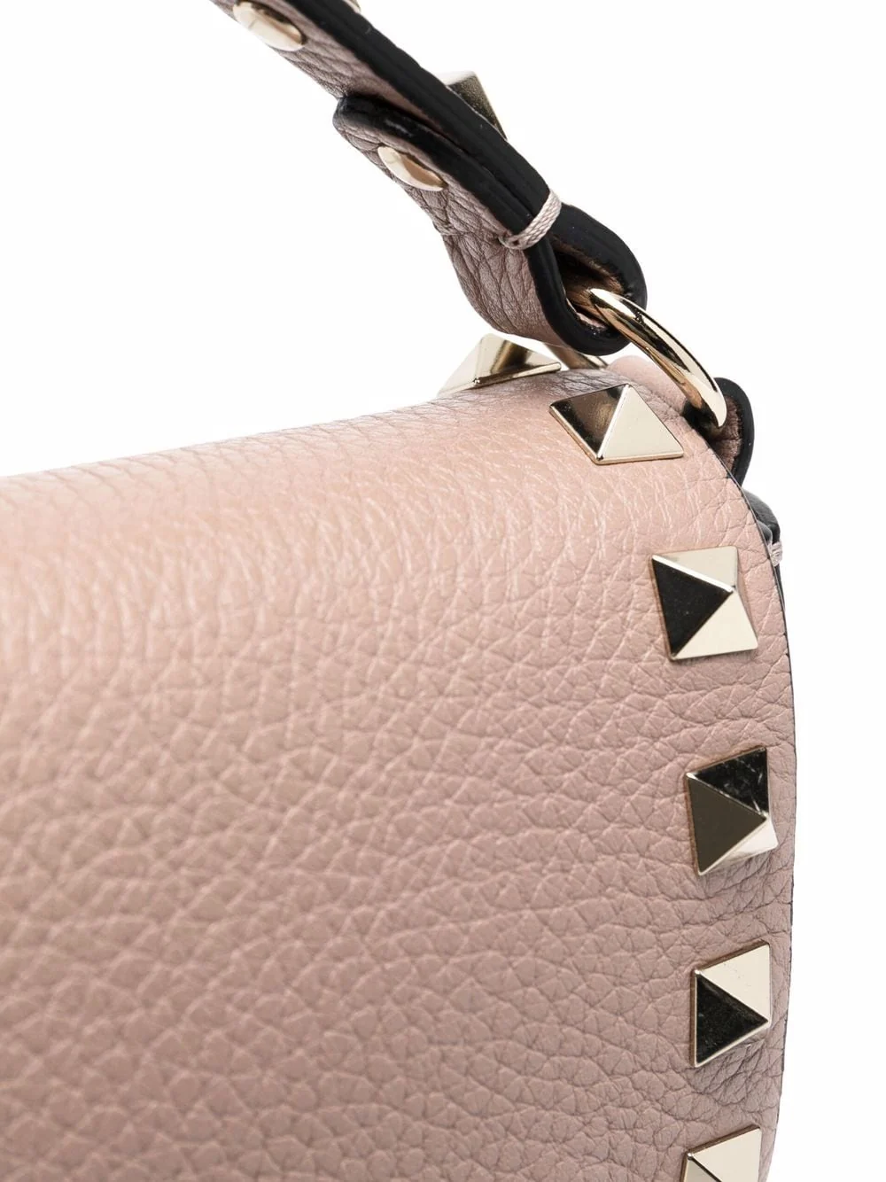 Valentino Garavani Mini Shoulder Bag with Antique Brass Finish - 11 cm H x 19 cm W x 4 cm D - Image 5