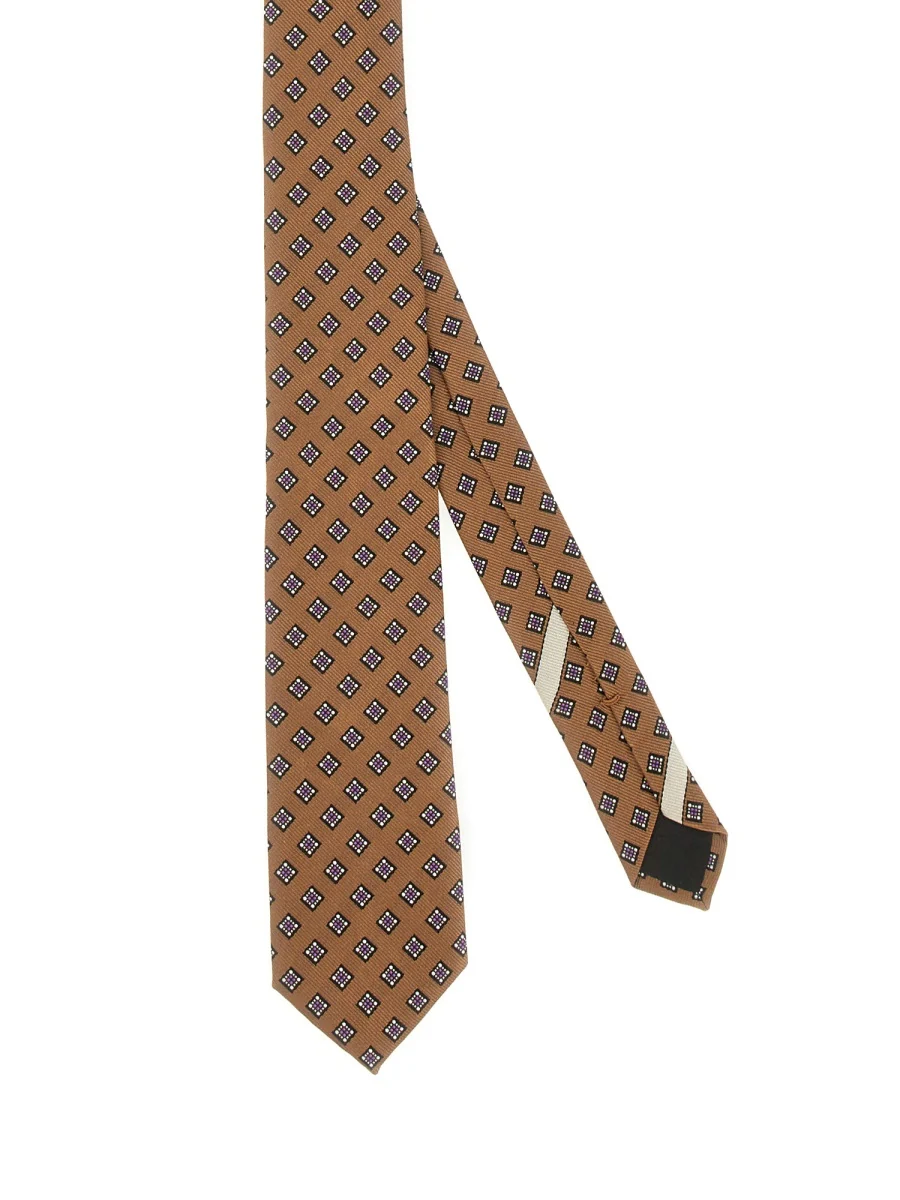 VALENTINO GARAVANI Silk 'Valentie' Tie with Micro Check - Image 4