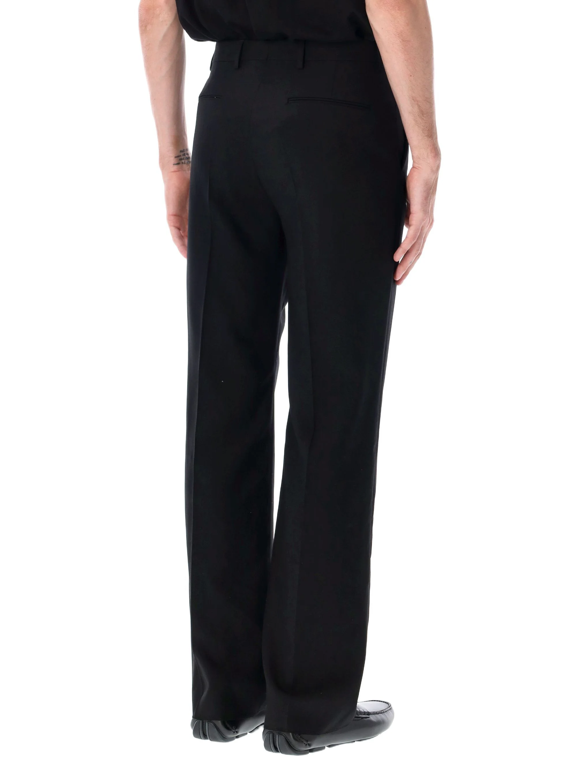 Valentino Garavani Slim Fit Wool Trousers - Size 48 - Image 2