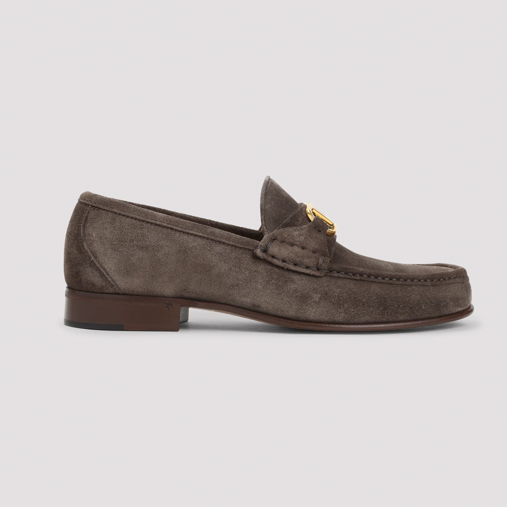 Valentino Garavani Suede Loafers with Metal VLogo Signature - Image 3