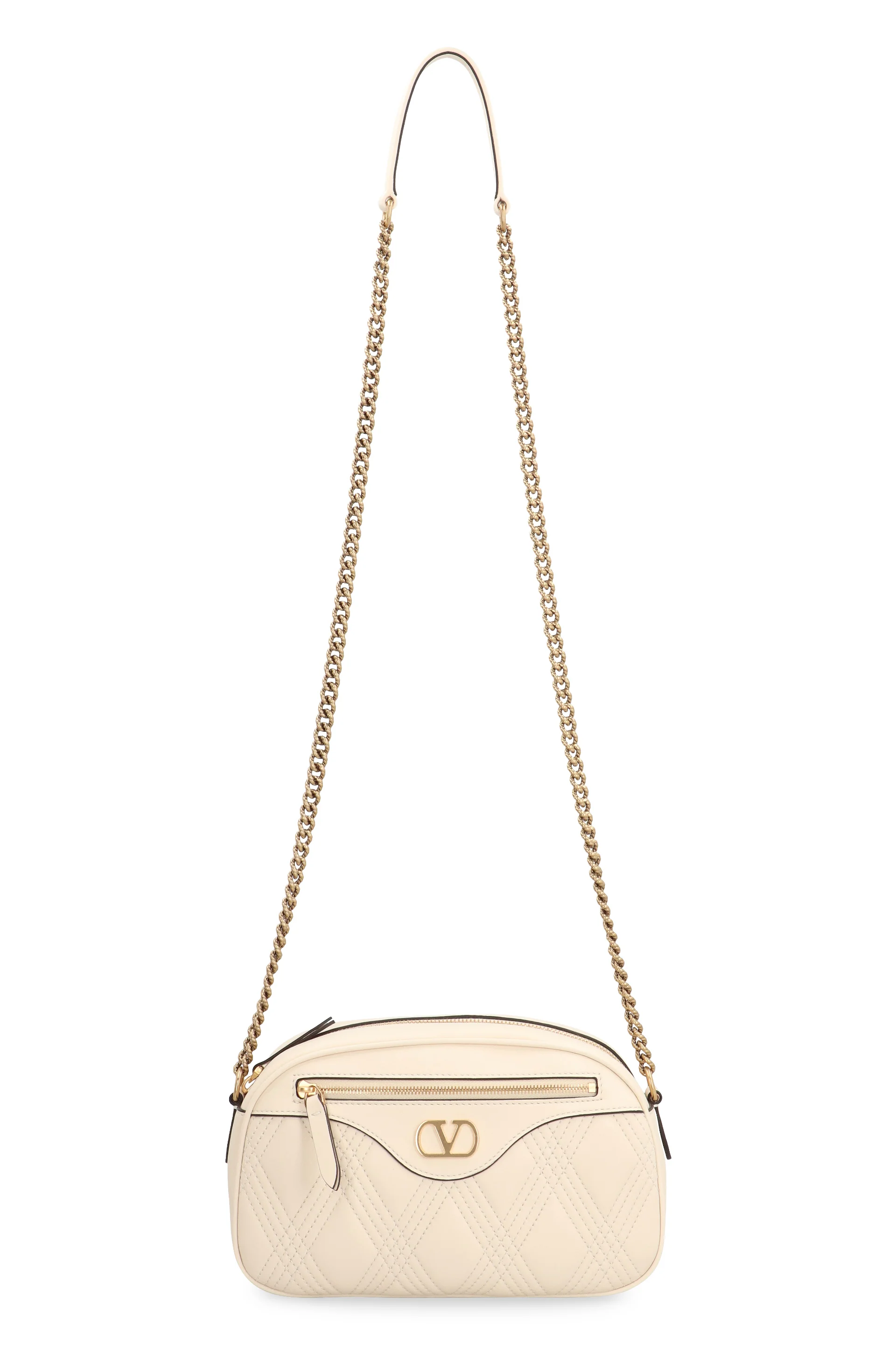 Valentino Garavani VALENTINO Quiltie 67 Mini Leather Shoulder Bag - Image 5