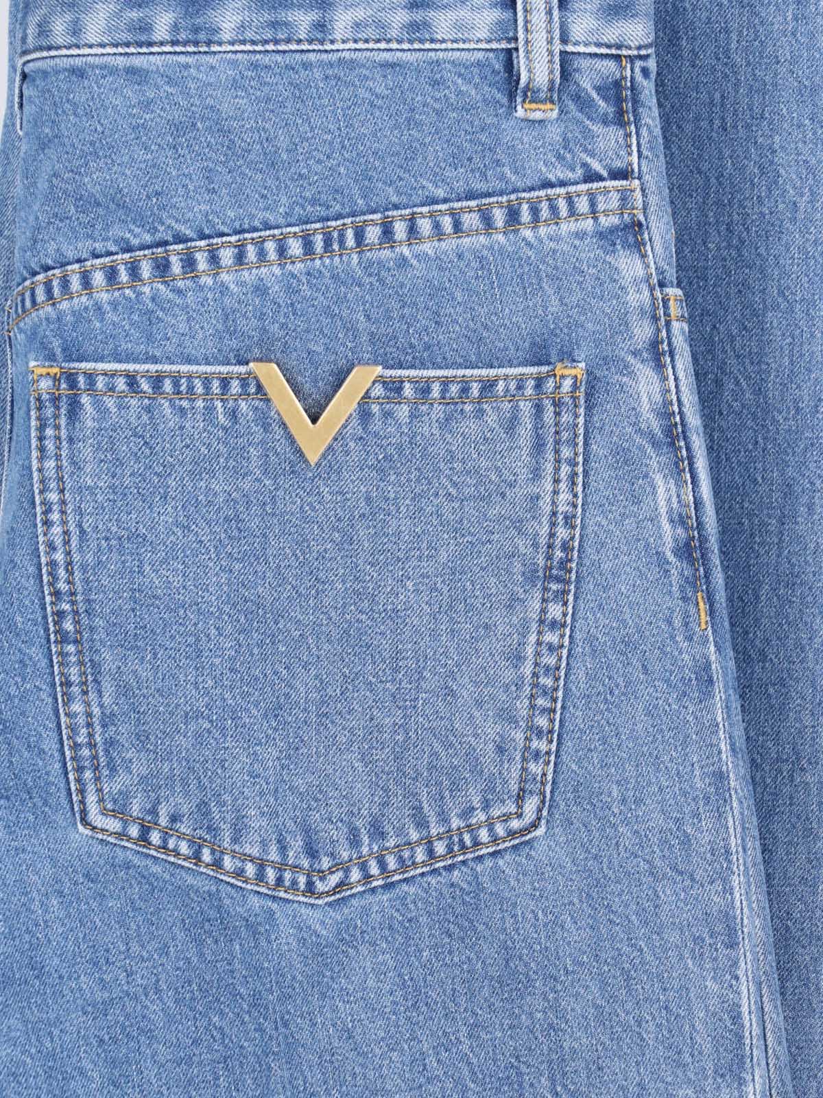 Valentino Men’s 100% Cotton Blue Jeans - Image 5
