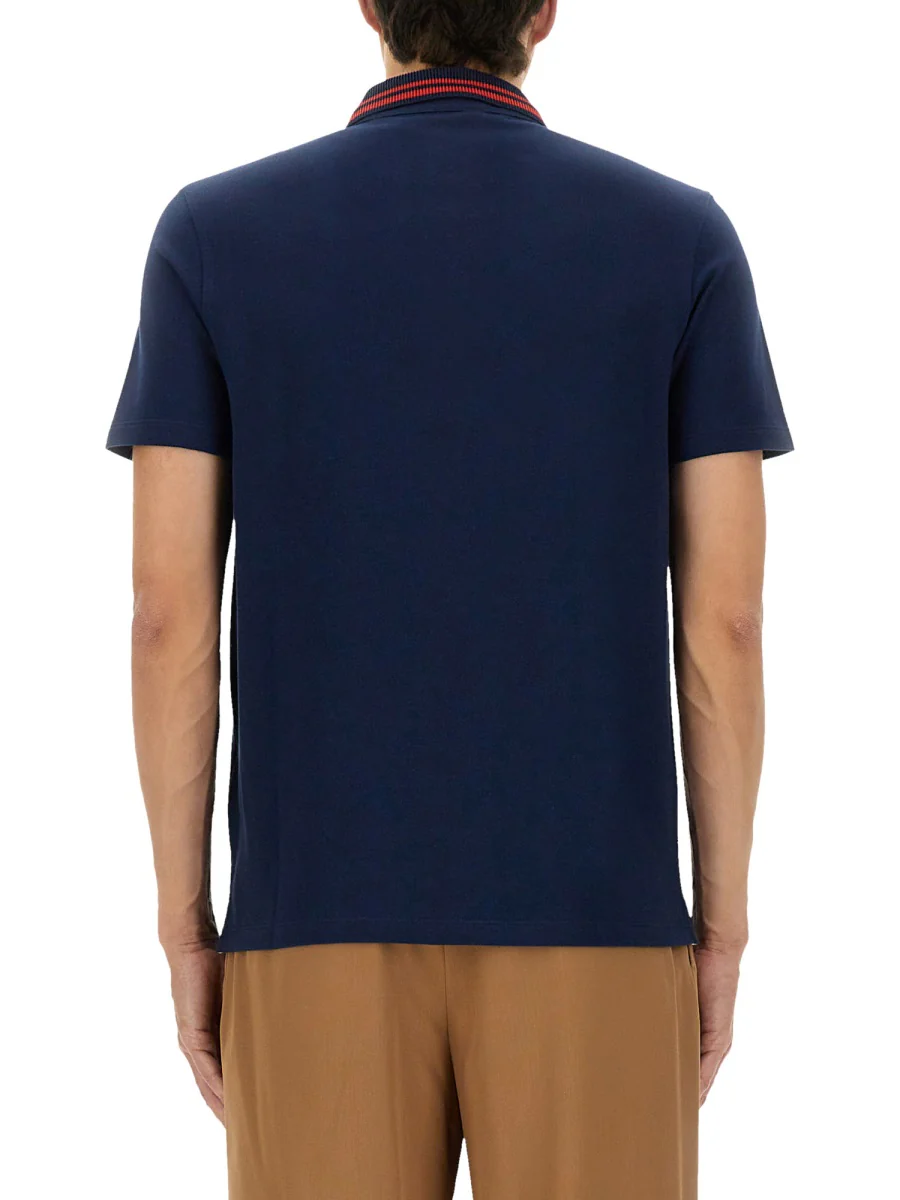 Valentino Men's Cotton Polo Shirt with VG Embroidered Detail - Image 3