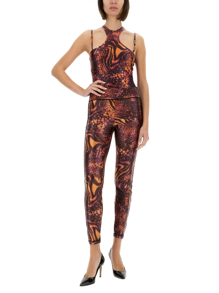 Versace Jeans Couture Slim Fit Fashion Leggings for Women - Image 2