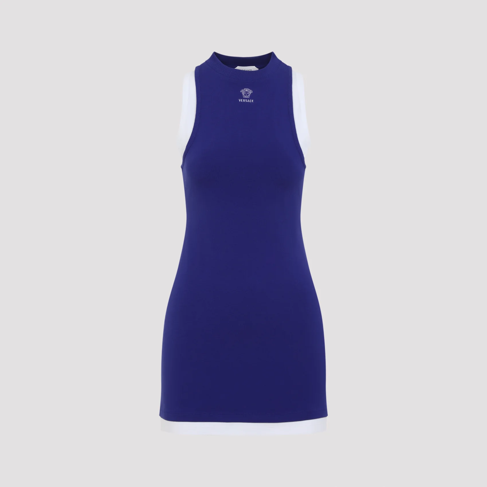 Versace Versatile Cotton Mini Dress with Stretch Fit