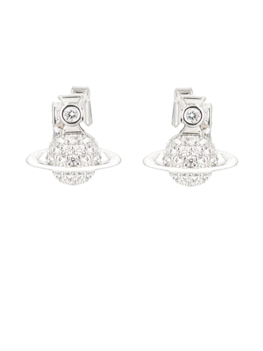 Vivienne Westwood Elegantly Modern Mini Brass Earrings
