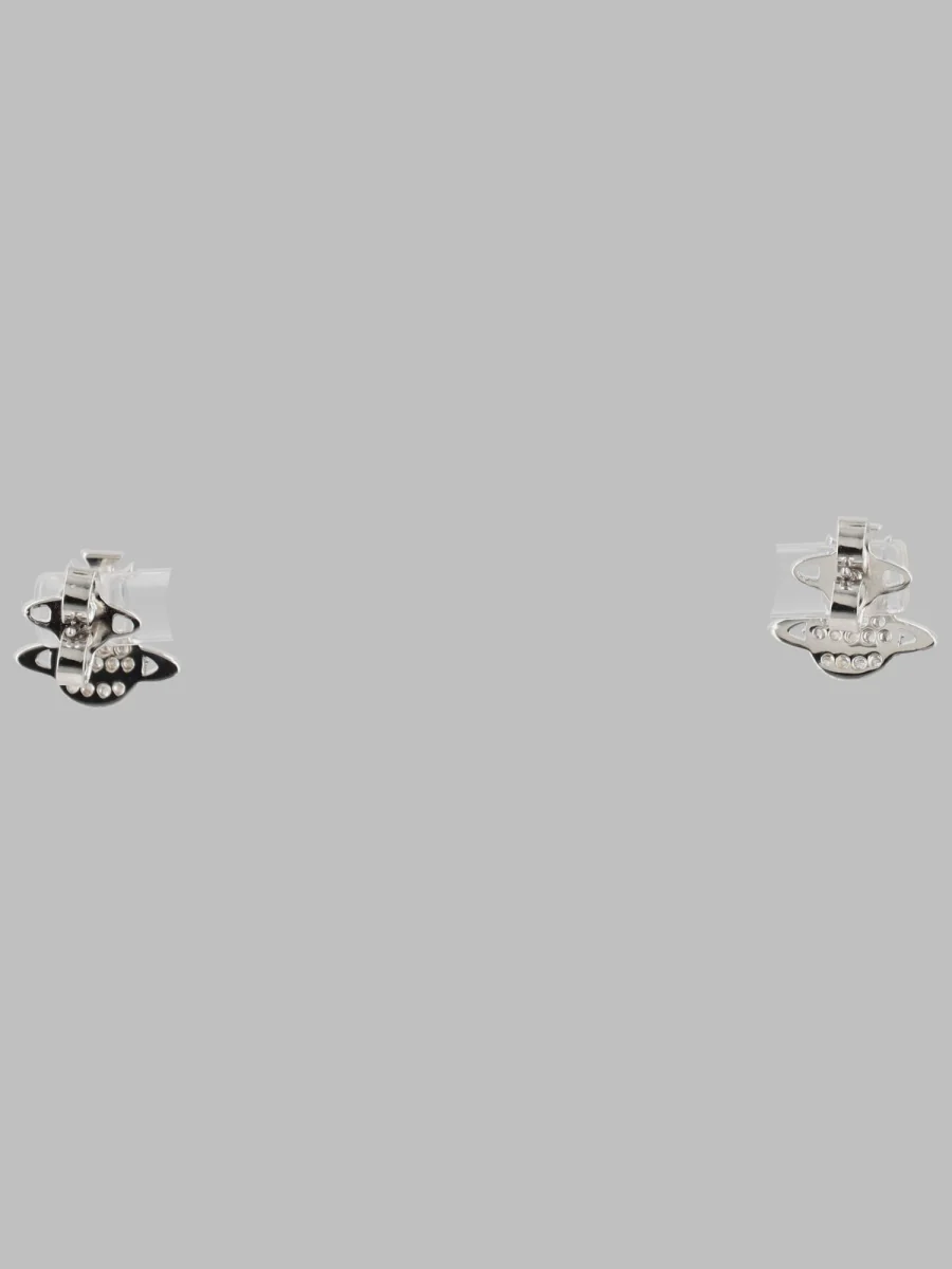 Vivienne Westwood Elegantly Modern Mini Brass Earrings - Image 3