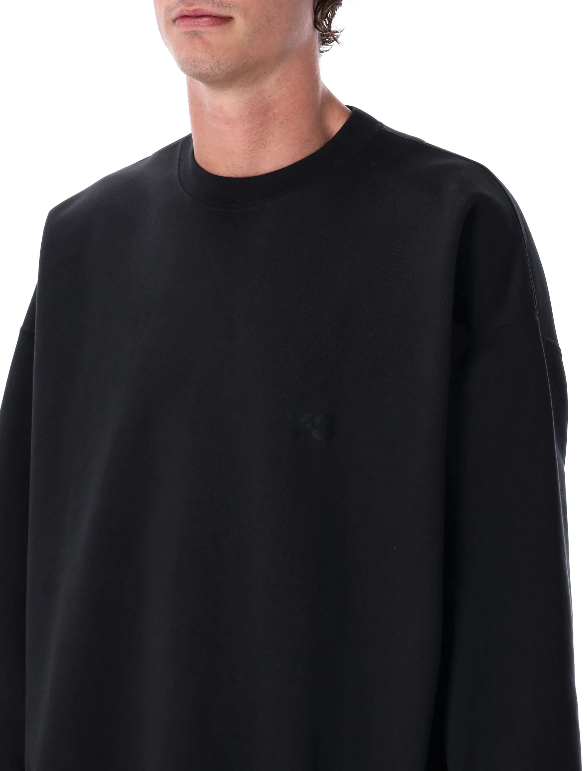 Y-3 Brushed Terry Crew Sweatshirt - Image 3