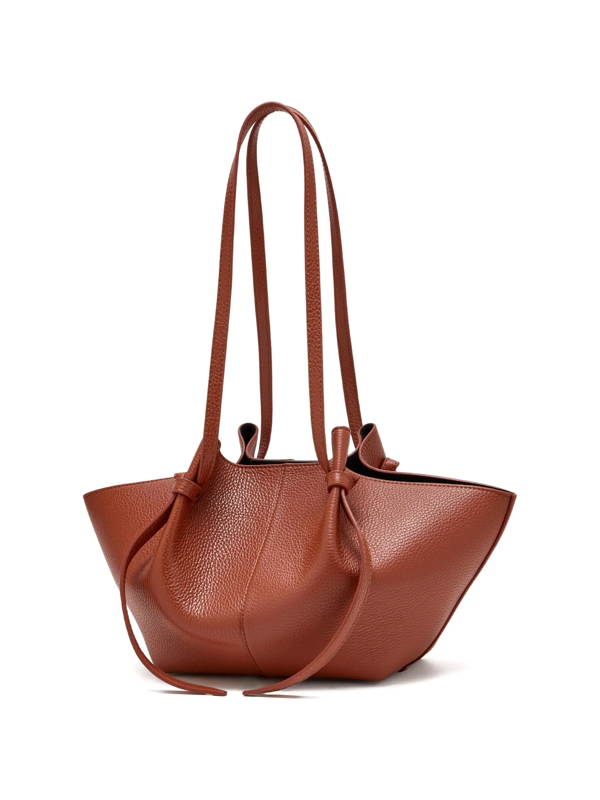 Yuzefi Knot-Detail Leather Shoulder Tote Bag with Magnetic Closure (40.5cm x 19cm x 19.5cm) - Image 2