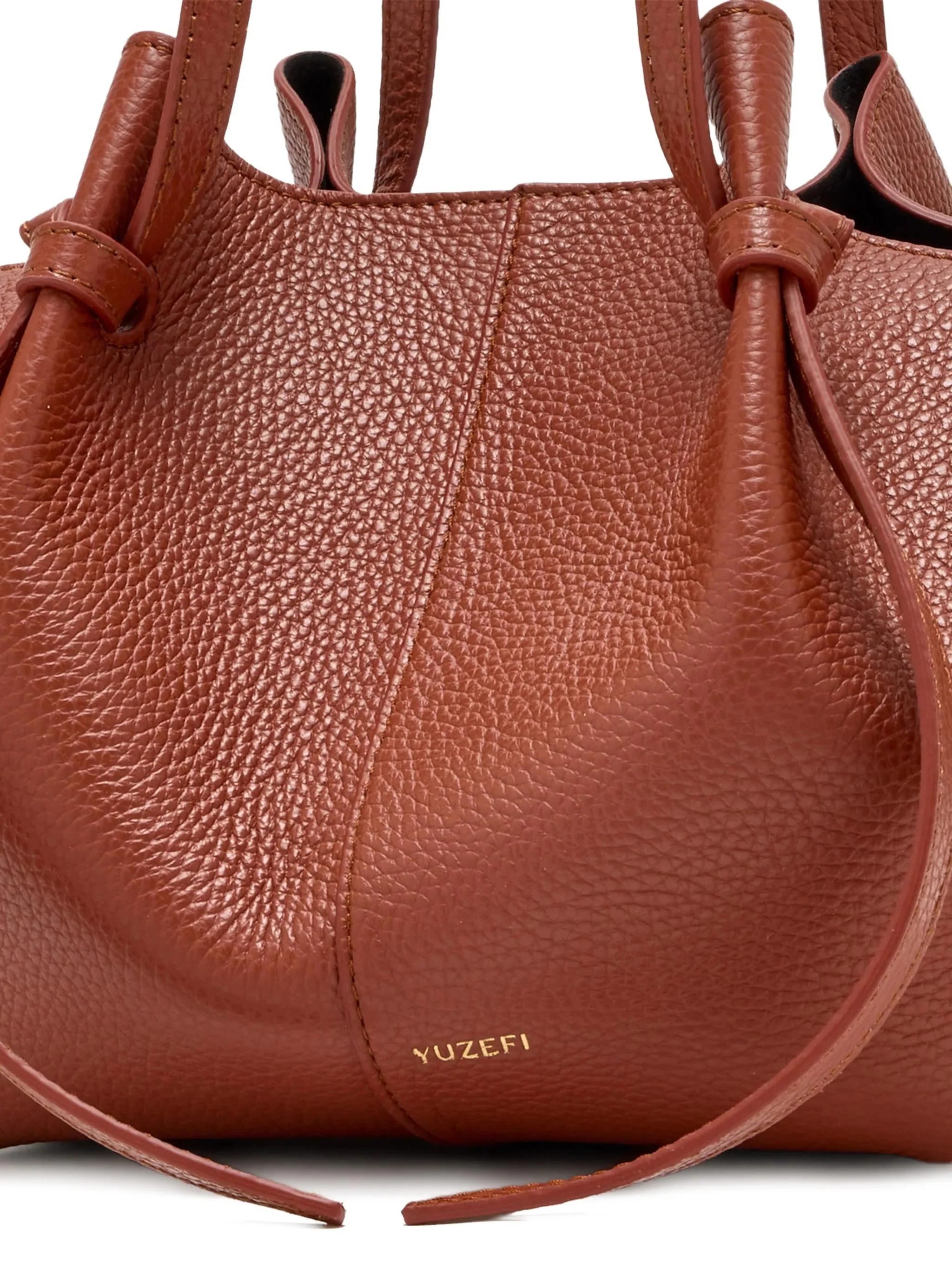 Yuzefi Knot-Detail Leather Shoulder Tote Bag with Magnetic Closure (40.5cm x 19cm x 19.5cm) - Image 3
