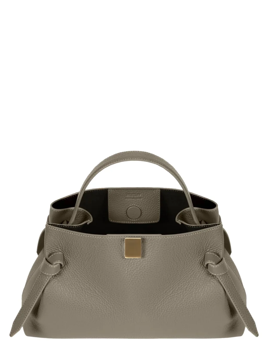 Yuzefi Pebble-Grain Leather Handbag - Image 3