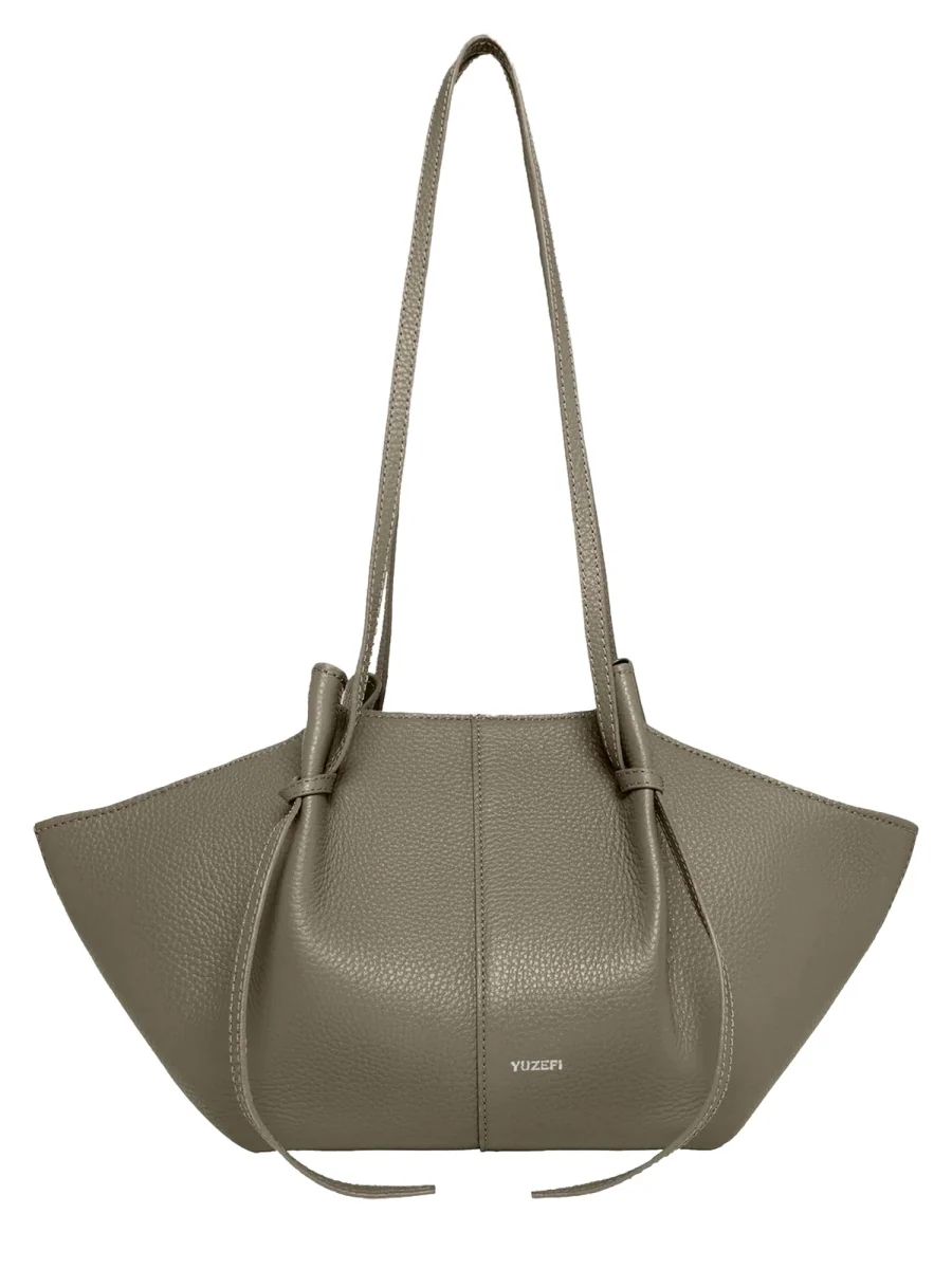 Yuzefi Pebble Grain Leather Shoulder Bag