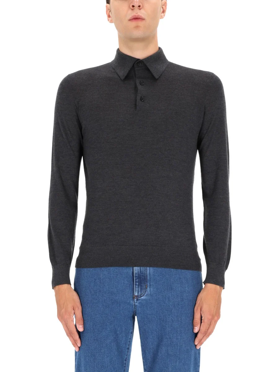 ZEGNA Cashmere Polo Shirt - Image 5