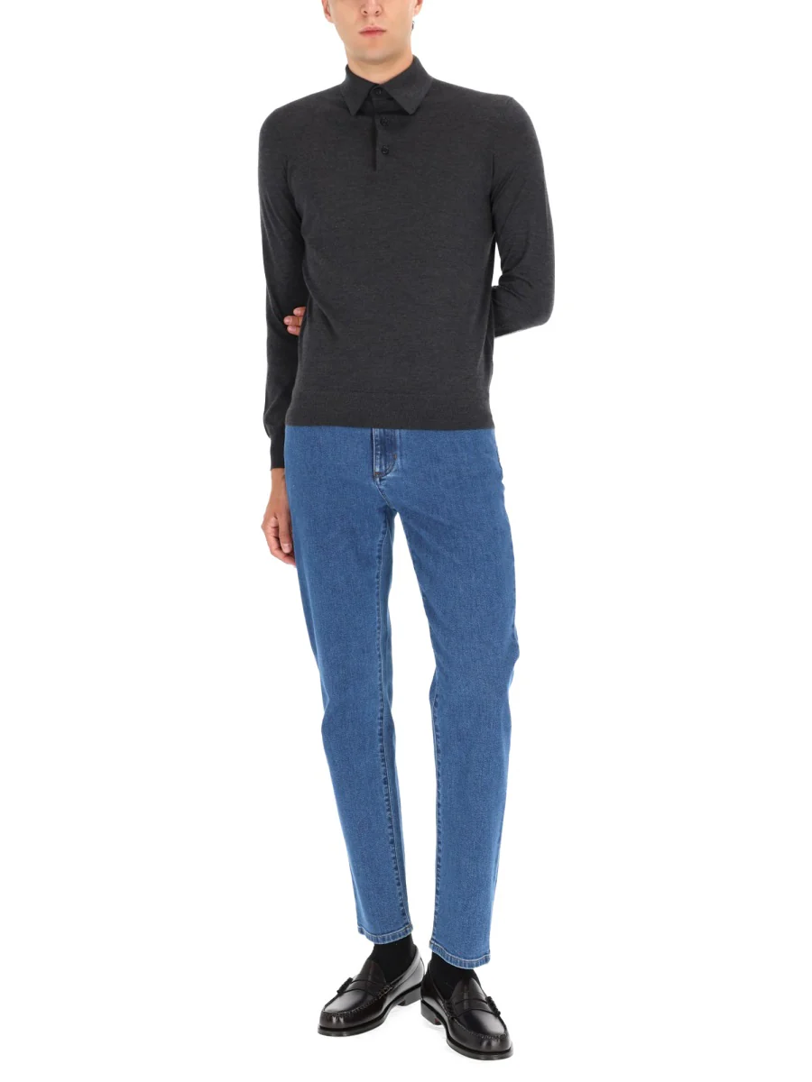 ZEGNA Cashmere Polo Shirt - Image 6