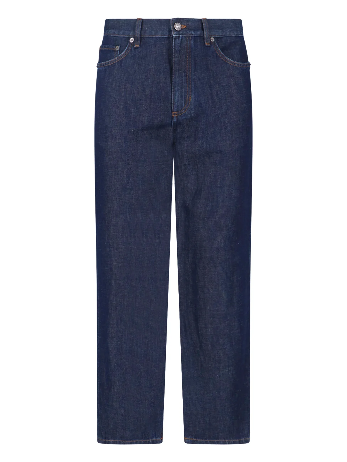 Zegna Men's Patch Pocket Jeans with Leather Detail
